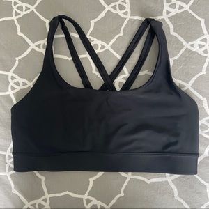 Black Lululemon Energy Sports Bra Size 6